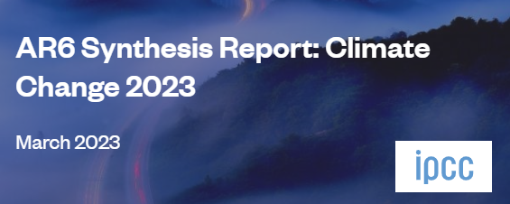 AR6 Synthesis Report on Climate Change from the IPCC